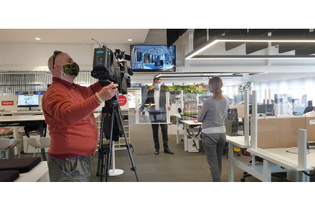 TECHO představilo České televizi zdravé kanceláři budoucnosti