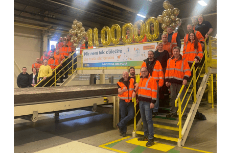 Závod v Krupce vyrobil k dnešním dni 1 100 000 tun minerální izolace
