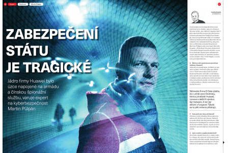 Martin Půlpán z net.pointers na titulní straně Eura
