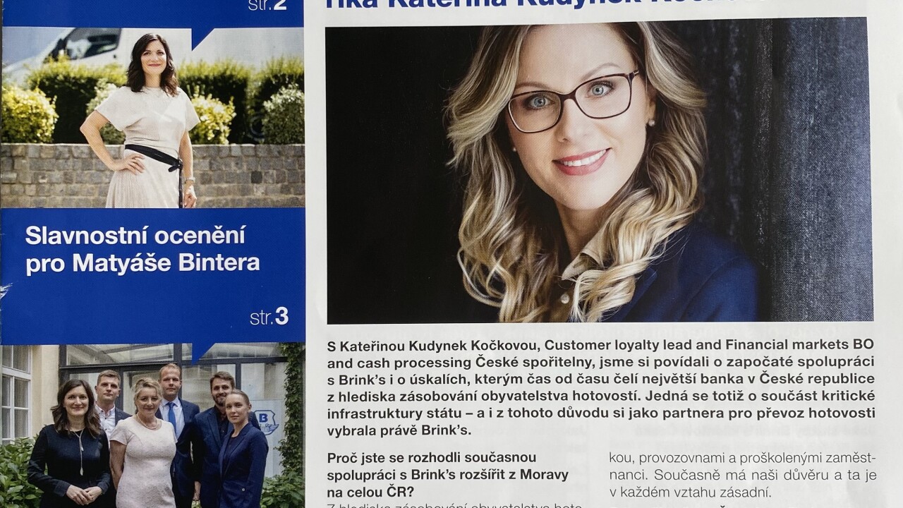 Pro společnost Brink‘s, která se zabývá například zpracováním hotovosti, jsme připravili letní vydání časopisu pro její zaměstnance.