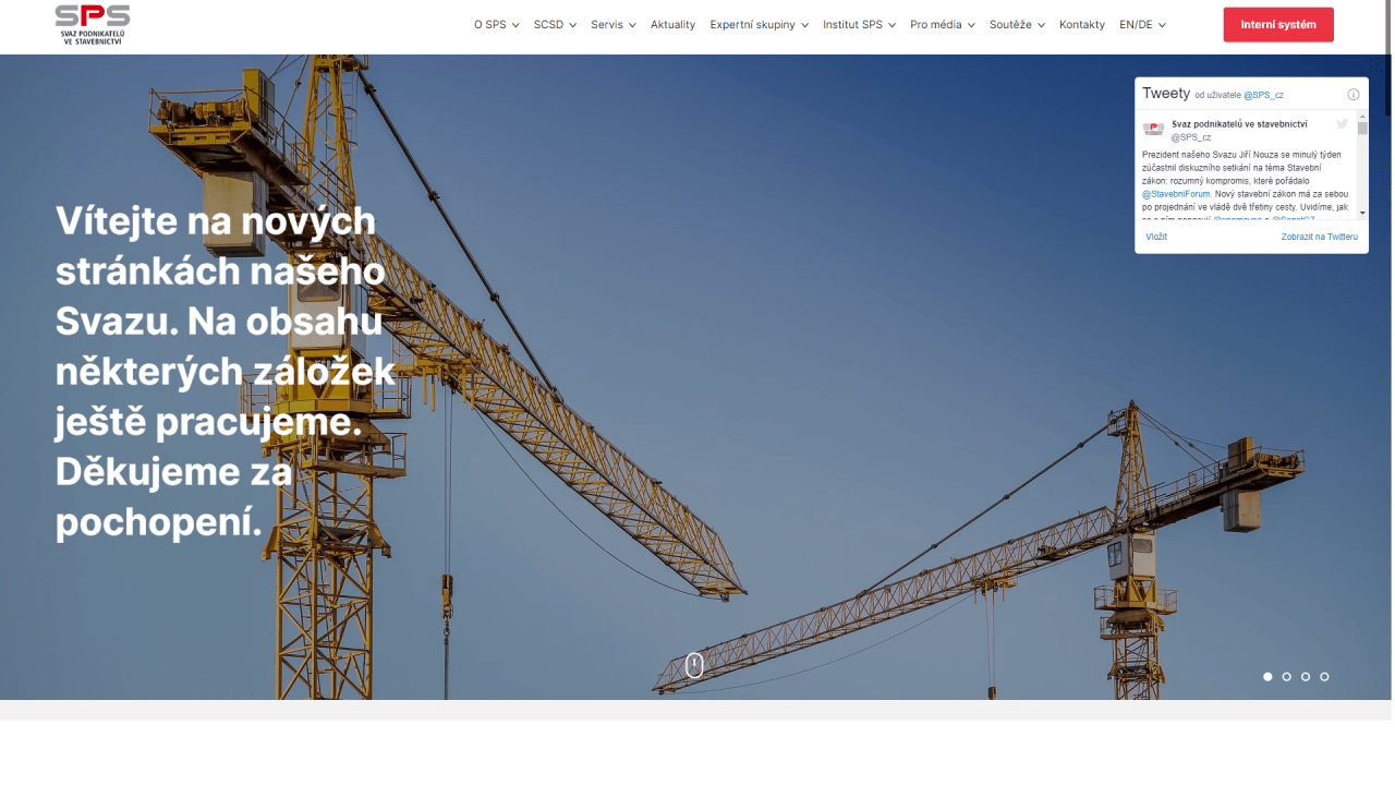 Modernizace webu SPS